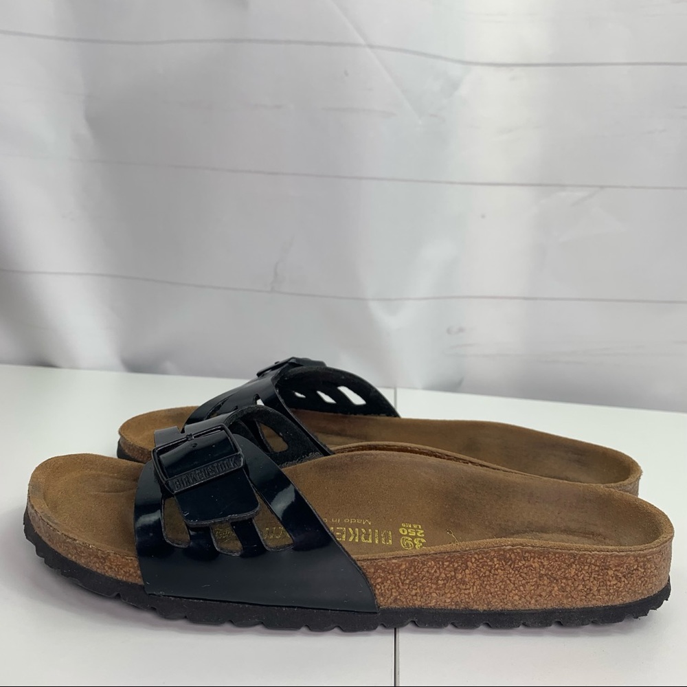 Birkenstock Black patent Sandals Women’s 8 - Picture 9 of 10